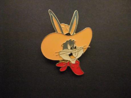 Bugs Bunny Looney Tunes Merrie Melodies Warner Bros met hoed en rode sjaal
